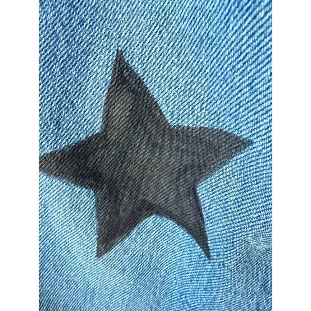 Vtg. 80’s/90’s Brittania Hand-Painted Star Patch Denim Jeans👖 - Picture 11 of 12